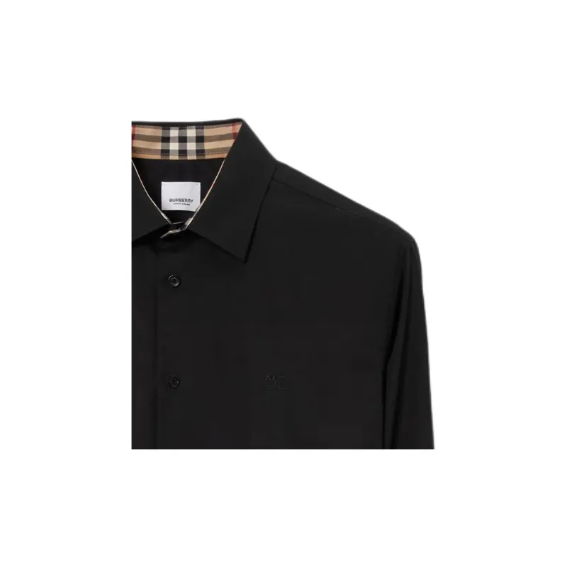 Burberry Equestrian Knight Embroidered Buttoned Shirt-4