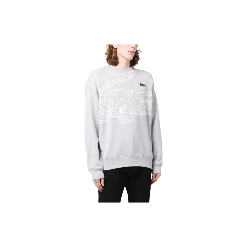 LACOSTE Sweatshirts Men Gray-3