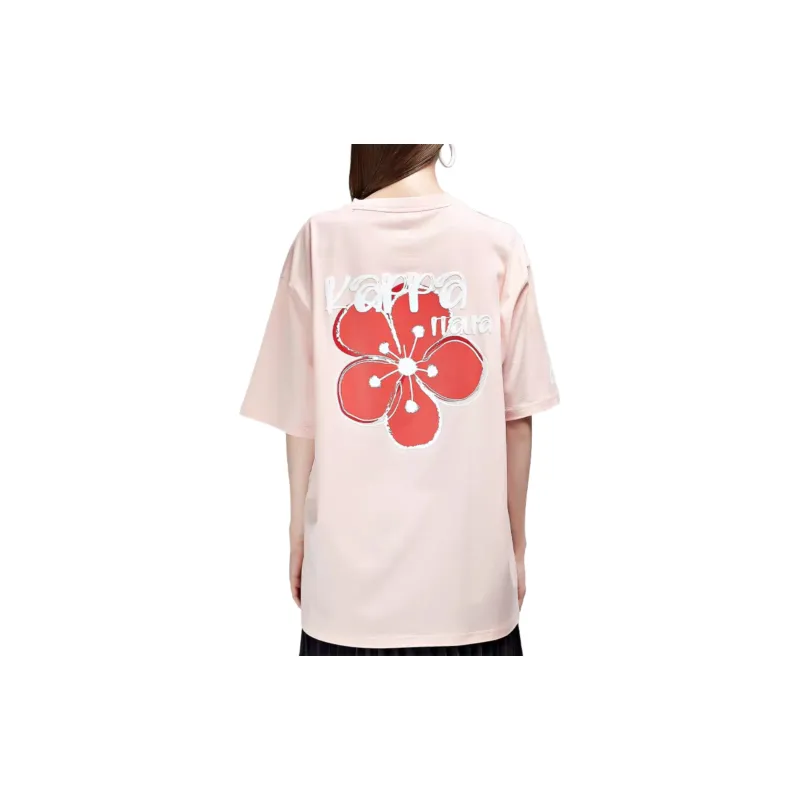 Kappa T-Shirts Unisex Pink-1