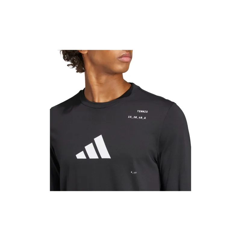 Adidas Free Shipping With AdiClub Tennis Graphic Long Sleeve Tee-5