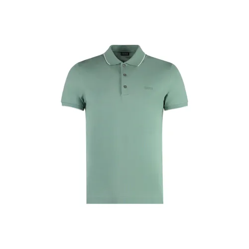 Ermenegildo Zegna Polo Shirts Men Green