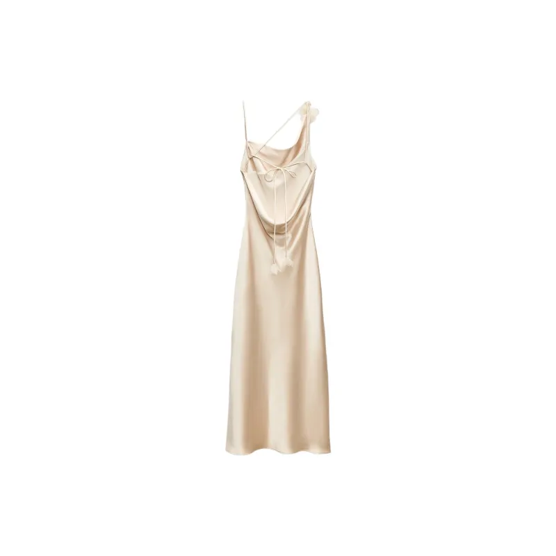 ZARA Slip Dresses Women's Yellow-1
