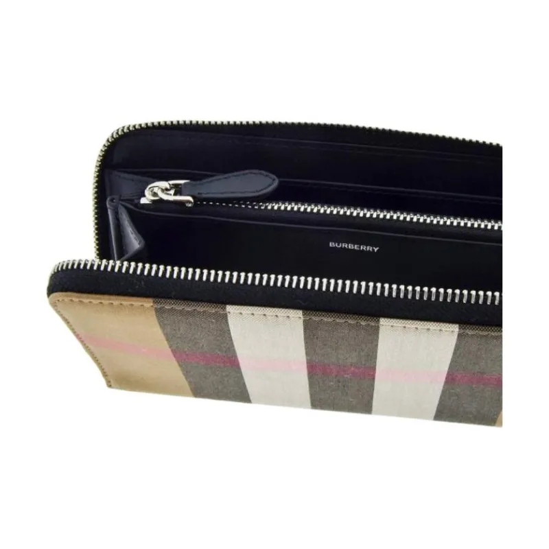 Burberry Cow Leather Wallet Women's Light Umber-4
