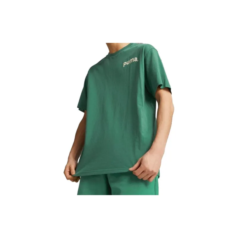 PUMA T Shirts Men Dark Green-2
