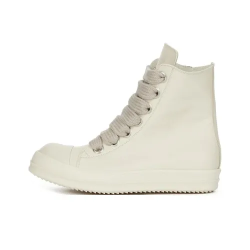 RICK OWENS Lido High Sneaks Jumbo Laced Milk