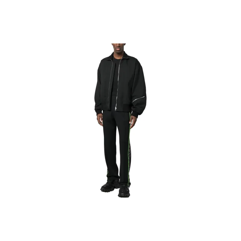 VERSACE SS23 Knitted Sports Pants Men's Black-1