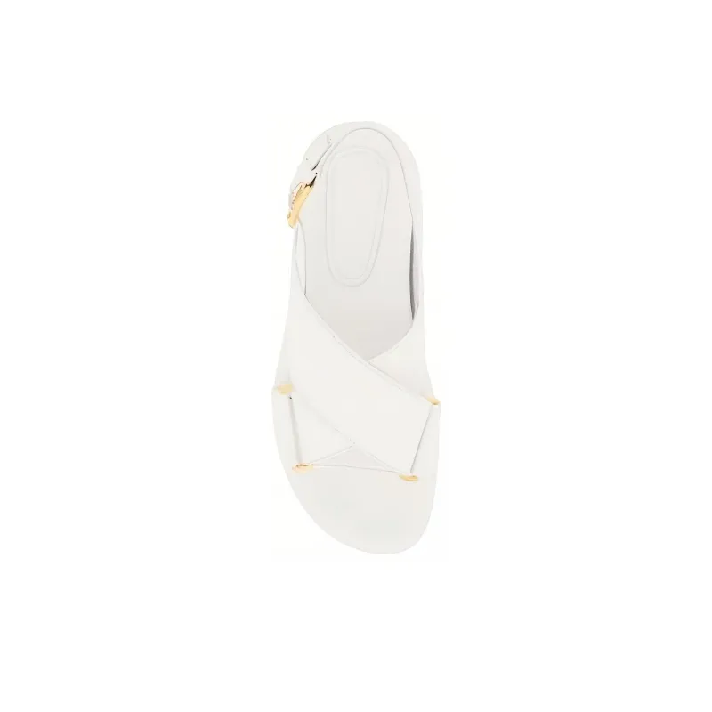 MARNI Logo Embossed Buckled Sandals Women's-2