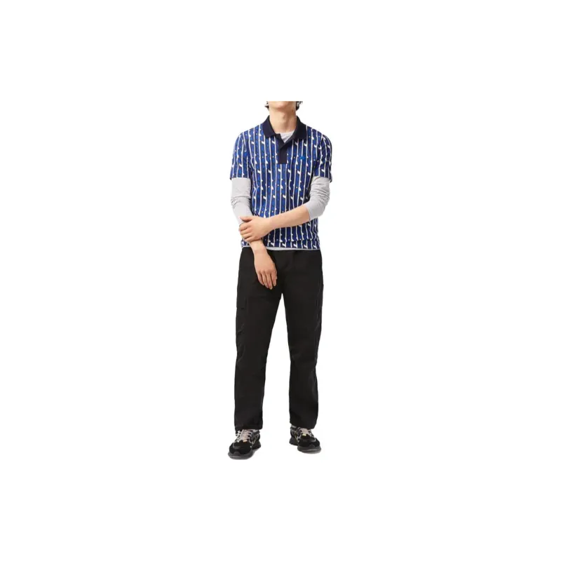 LACOSTE Polo Shirt Men's Blue White-1