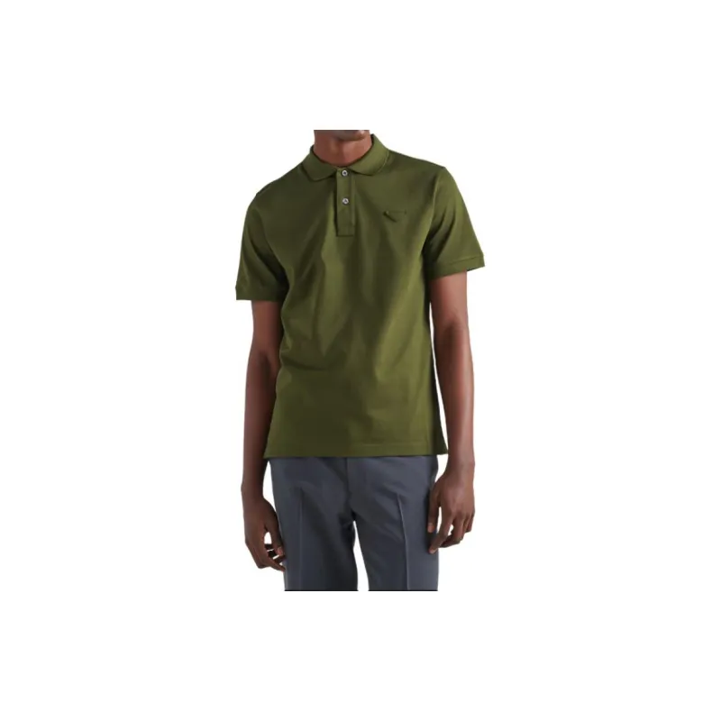 PRADA Polo Shirt Men's Army Green-3