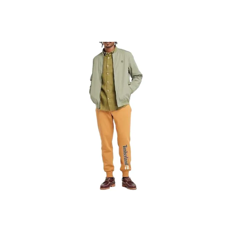 Timberland Linear Logo Sweatpant Casual Pants Men's Wheat-3