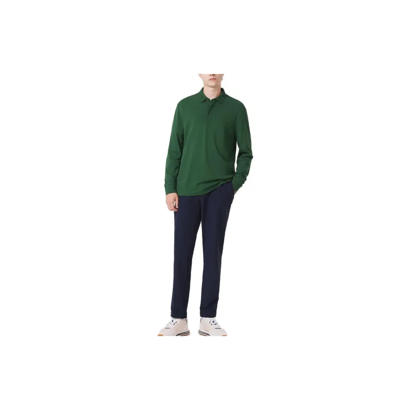 LACOSTE FW23 Polo Shirt Men's Crocodile Green-1