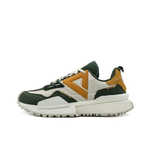 PEAK 70S Casual Shoes Men Low-Top White/Green/Brown