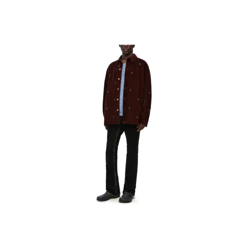 LOEWE SS24 Shirt Men's Cocoa Brown-1