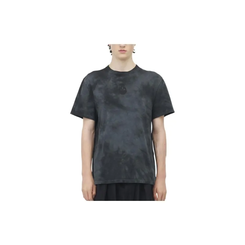 Alexander McQueen Skull Embroidered Tie Dyed T Shirt-3
