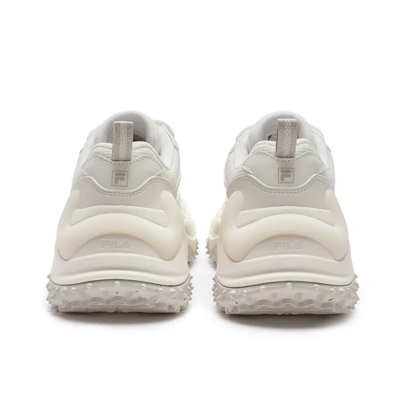 FILA Fish Spine 3rd Generation Non slip And Sweat wicking Low Top Running Shoes Women's Tofu White-4