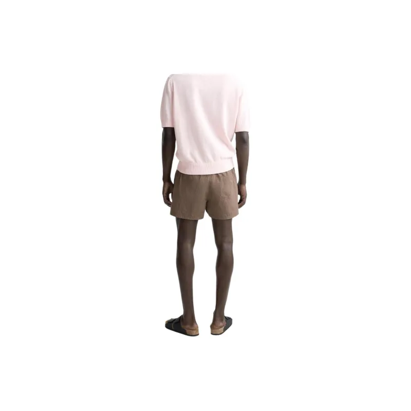 ZARA Beach Shorts Men Brown-3