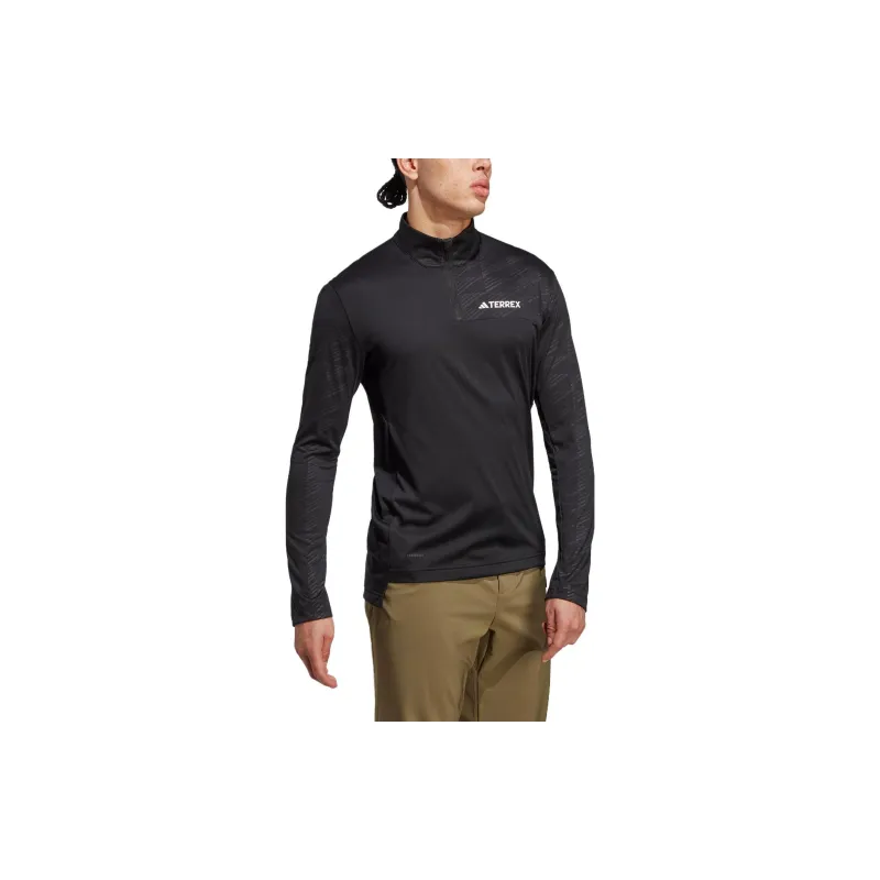 Adidas Free Shipping With AdiClub Terrex Multi Half-Zip Long Sleeve Tee-2