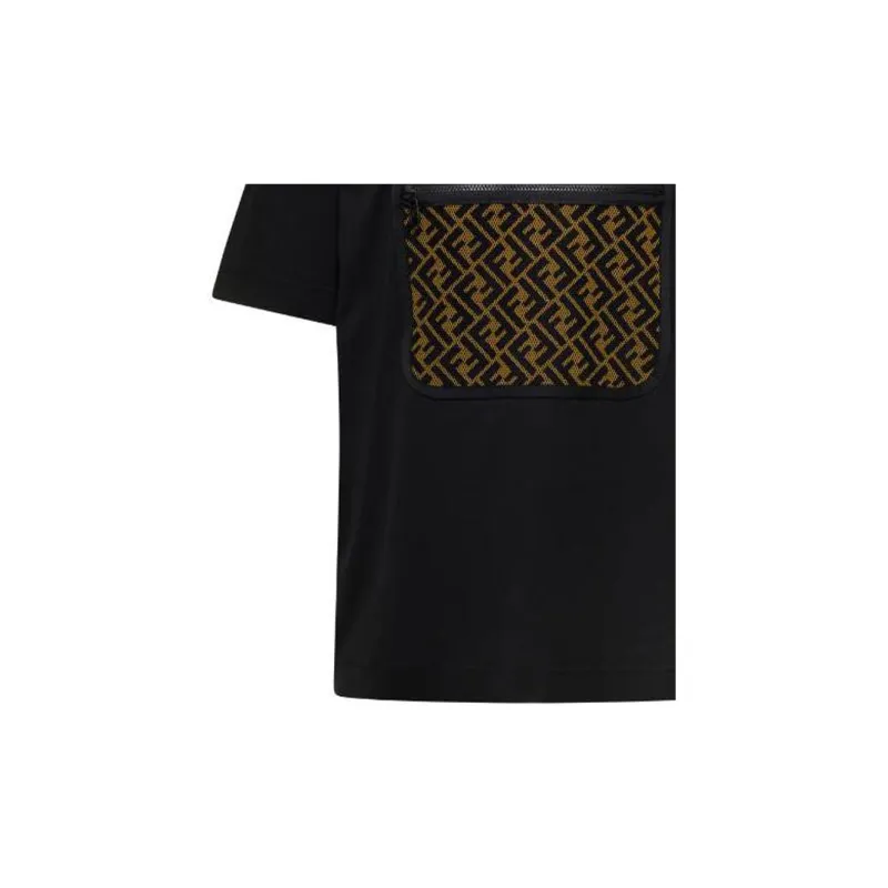 FENDI T Shirts Men Black-5