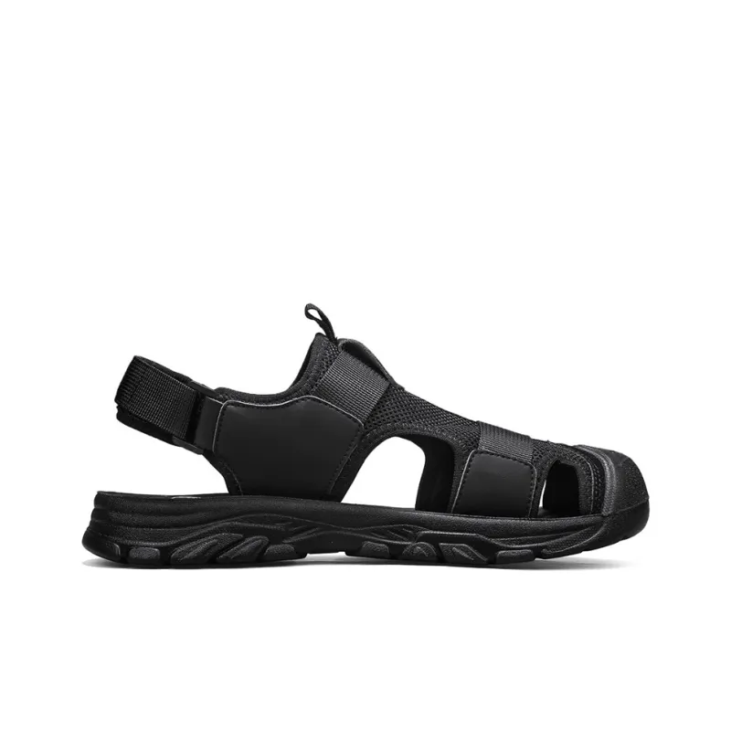 Warrior Casual Chef Shoes River Trekking Shoes Abrasion Resistant Slip Resistant Beach Sandals Men's Green Black-11