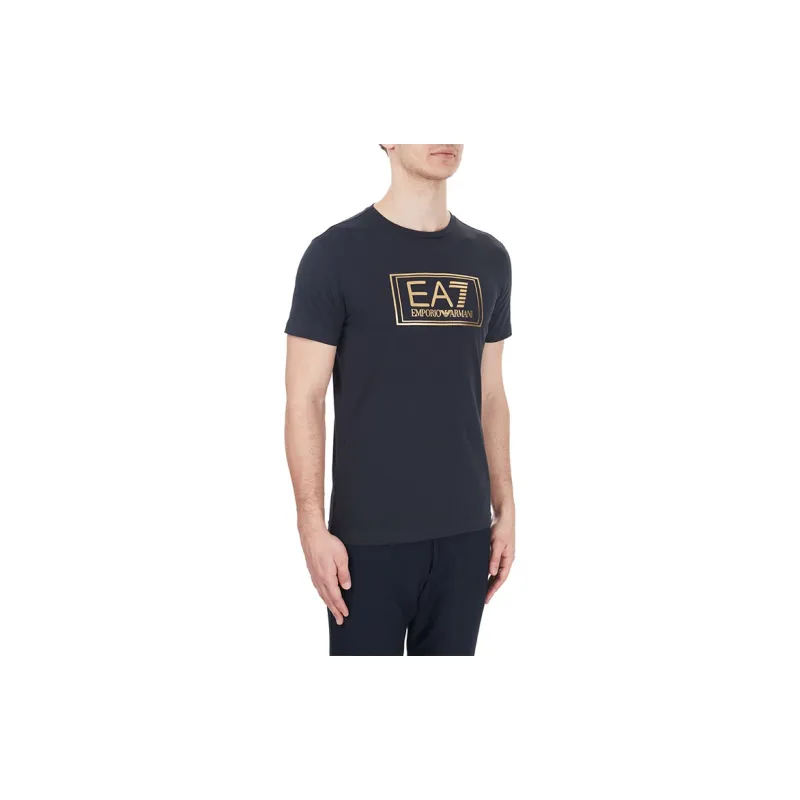 EMPORIO ARMANI T Shirts Men Night Blue-3