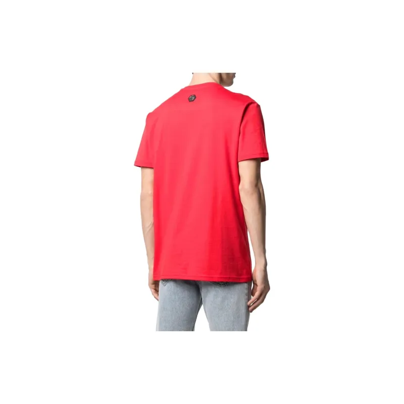 PHILIPP PLEIN Crystal Skull Cotton T shirt-2