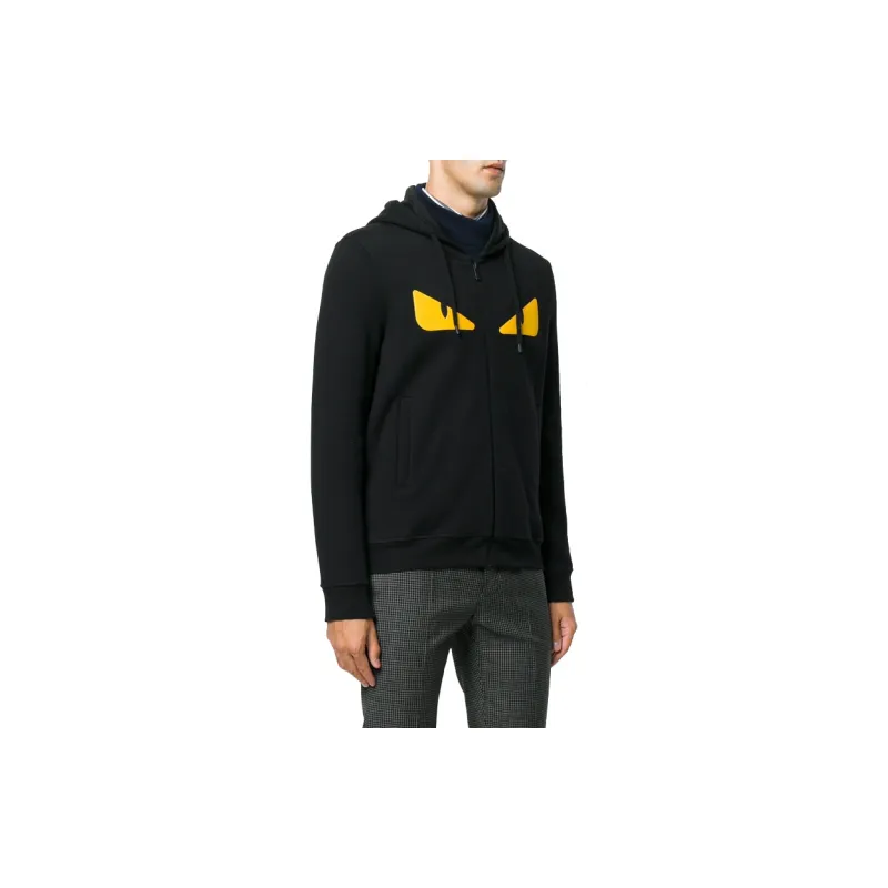 FENDI Sweatshirts Men Black-4