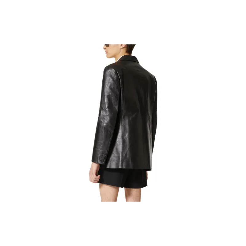 Valentino FW23 Leather Jacket Men's Black-5