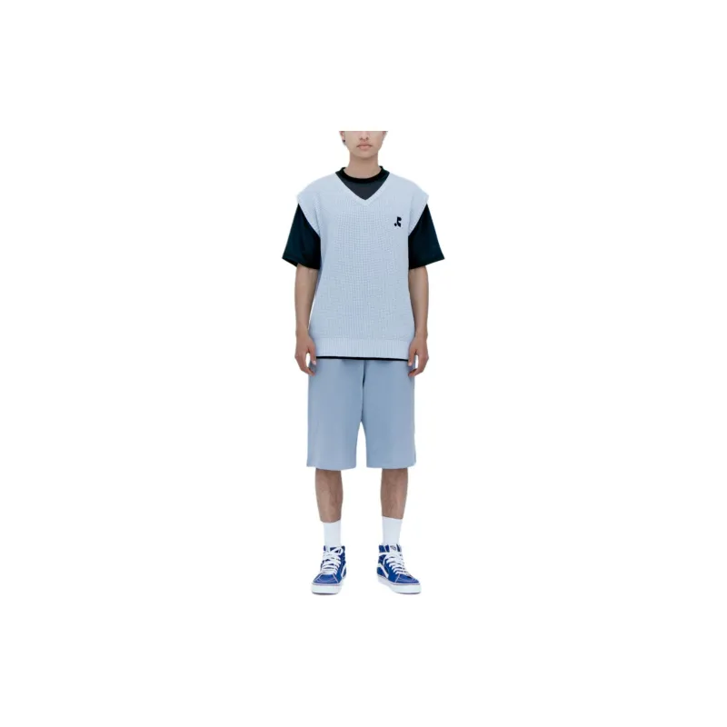 Rest&Recreation OVERSIZED V-NECK KNIT VEST Vest Unisex SKY BLUE/Sky Blue-2