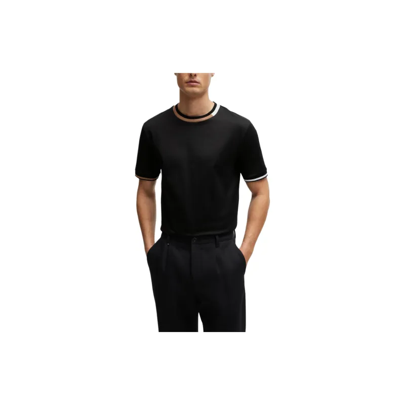 HUGO BOSS SS24 T Shirt Men's Black-1