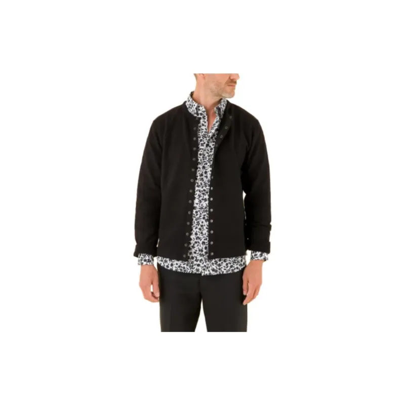 Agnes B. Press stud Cotton Cardigan-4