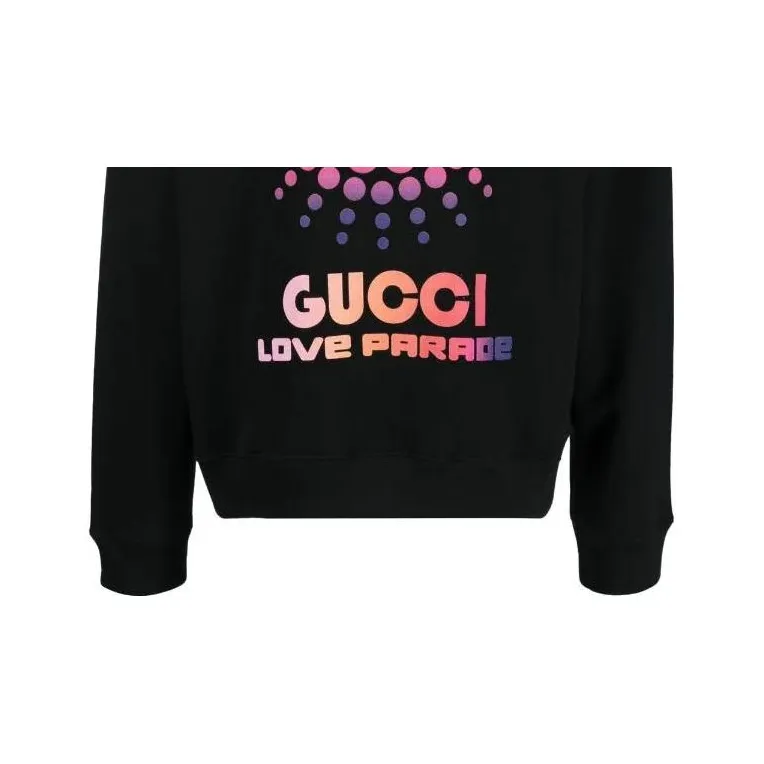 GUCCI Logo Printed Crewneck Sweatshirt-5