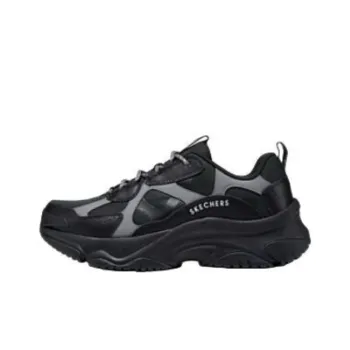 Skechers Street Cushioning, Wear Resistant Low Top Chunky Sneakers Men's Black