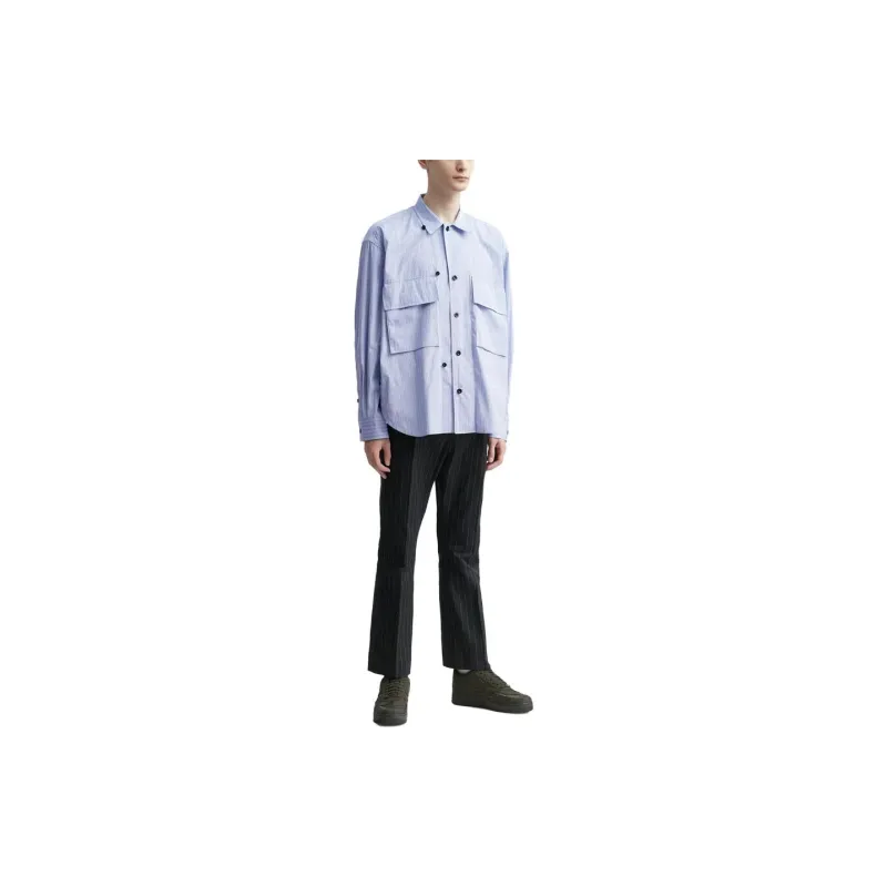 Sacai Shirts Men Blue-4
