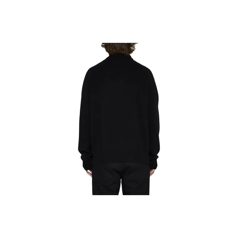 KENZO Boke Flower Embroidered Roll Neck Knit Jumper-2