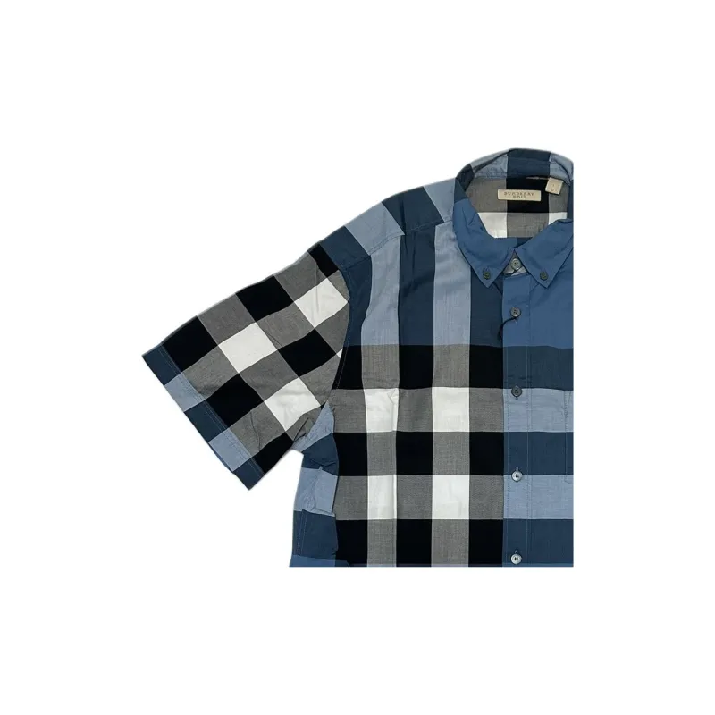 Burberry Shirts Men Blue-1