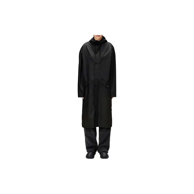 Rains Longer Drawstring hood Raincoat-1