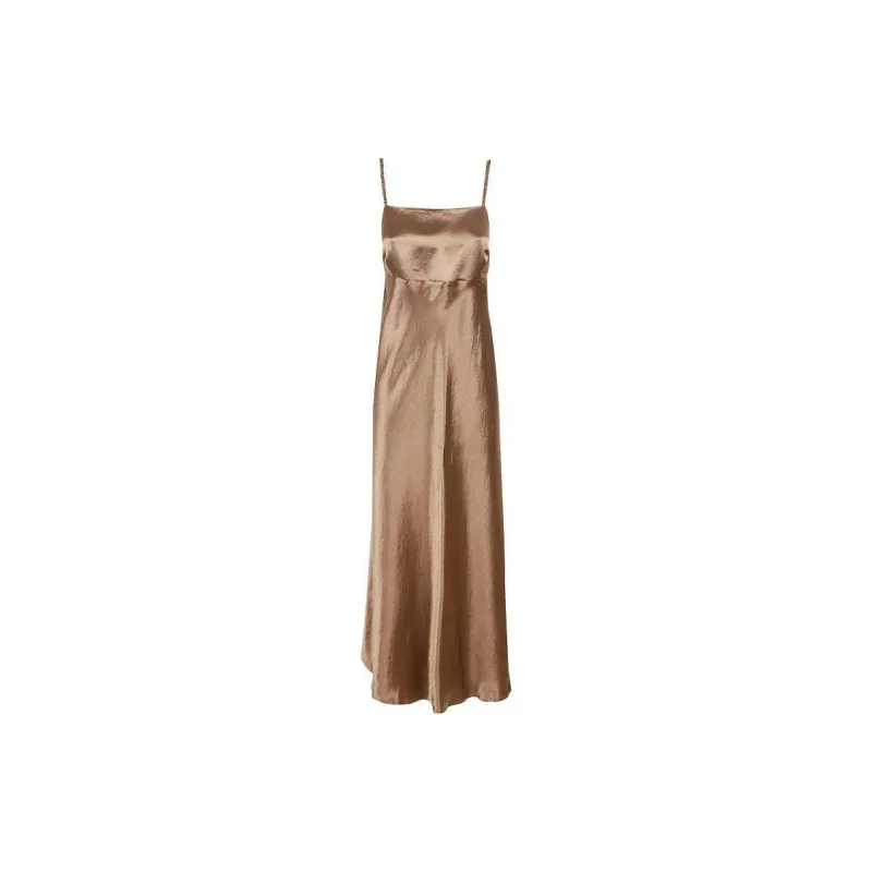 'S MAX MARA Slip Dress Women's Brown-1