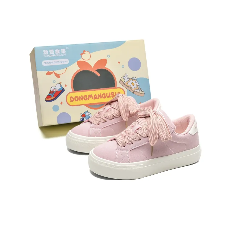 Anime Story Slip Resistant, Lightweight, And Breathable Low Top Skateboard Shoes Women's-7