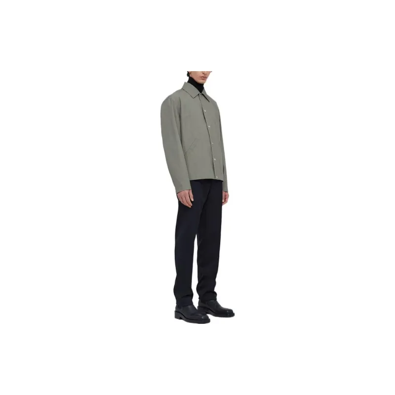 JIL SANDER Logo Printed Long Sleeved Jacket-2