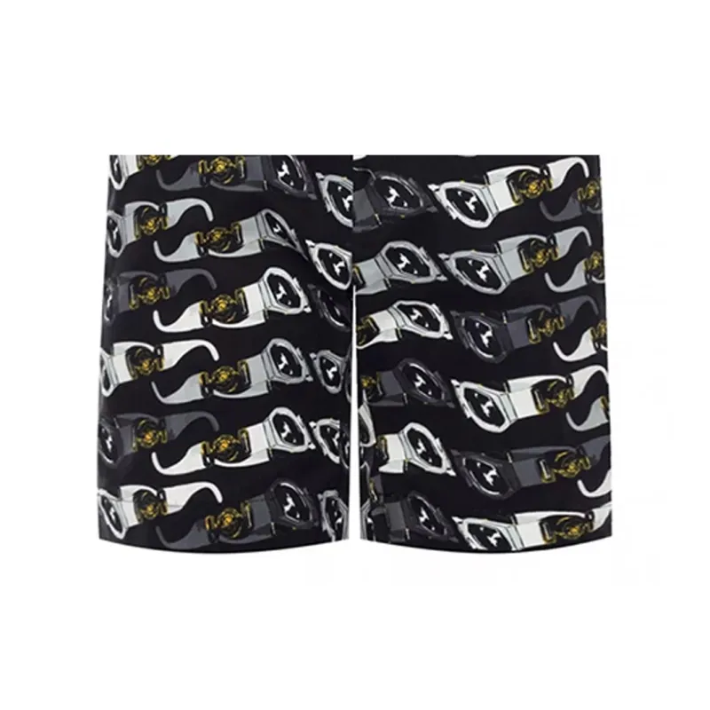 VERSACE Casual Shorts Men Black-5