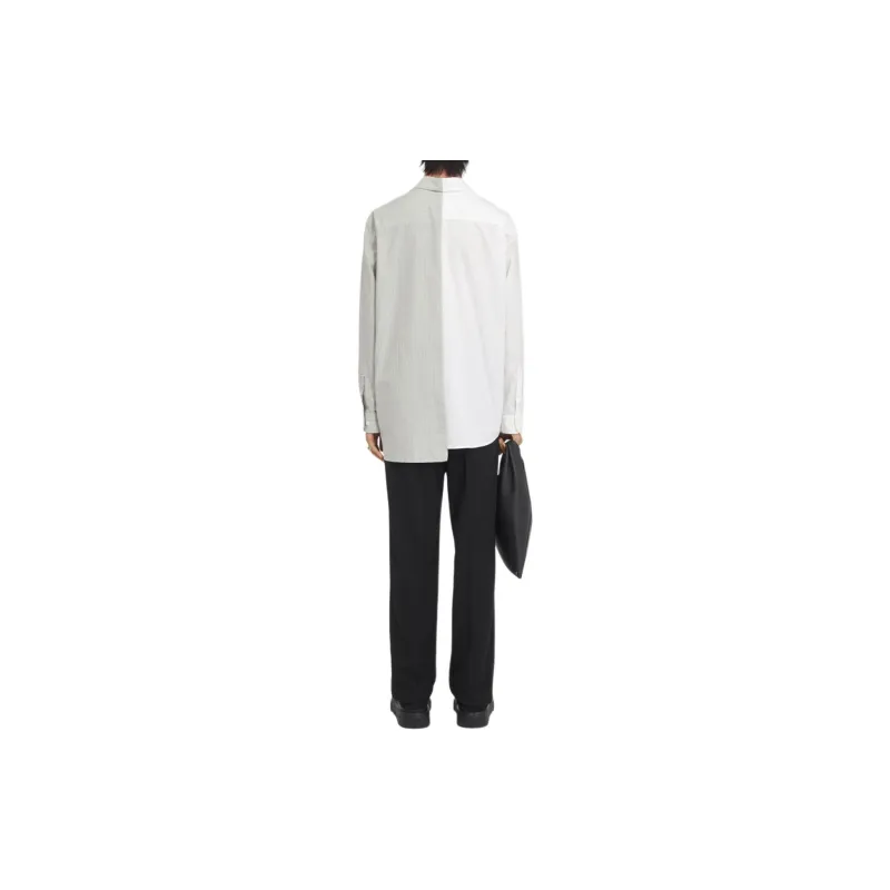 MM6 Maison Margiela Asymmetric Poplin Shirt-3