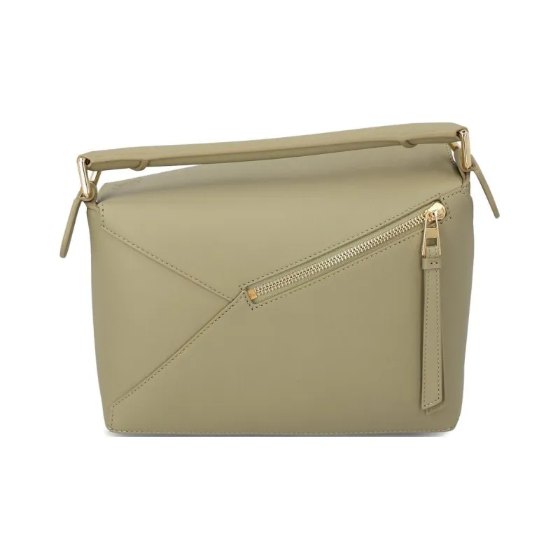 LOEWE Calfskin Crossbody One Shoulder Handbags Small Size Women's Green-2
