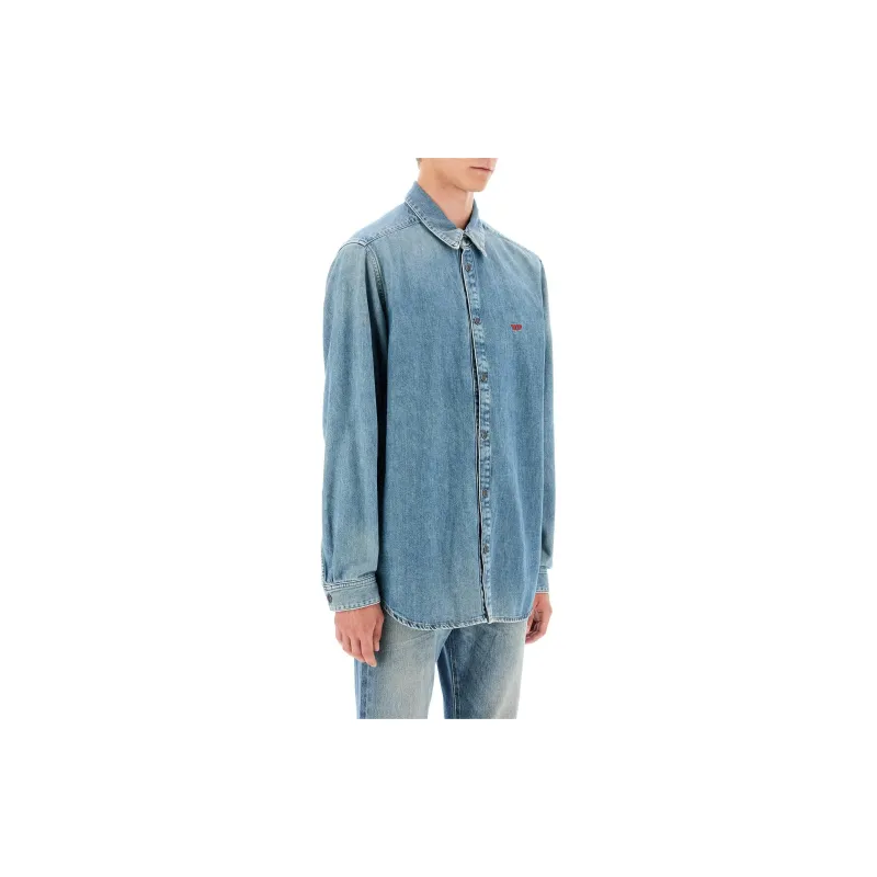 DIESEL Shirts Men Blue-1