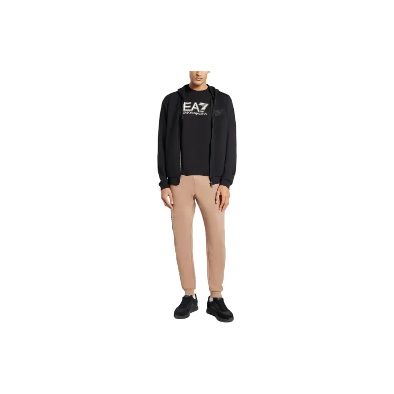 EMPORIO ARMANI Logo appliqué Zip up Sweatshirt-1