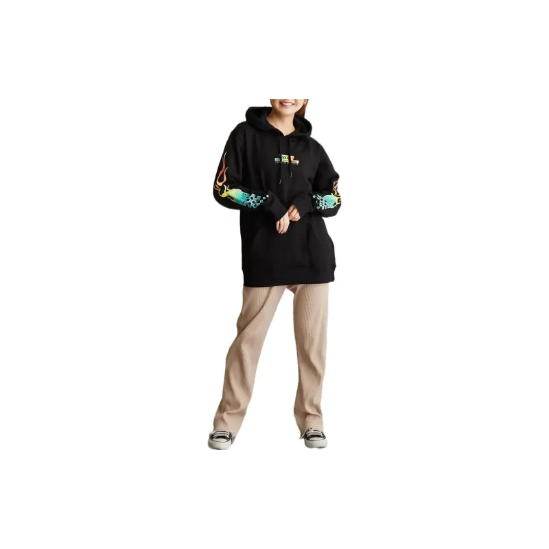 Vans GLOW FLAME Sweatshirts Unisex Black-1