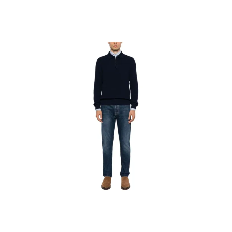 Brunello Cucinelli Cashmere Polo Shirt-1