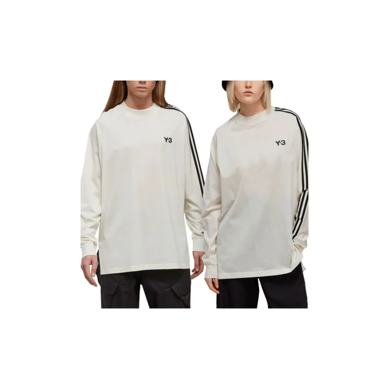 Y-3 Long-Sleeved Logo Printed T-Shirt-4