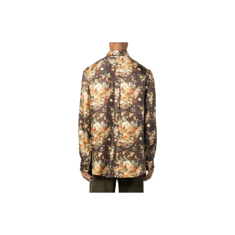 NANUSHKA Floral-print Long-sleeve Pyjama Shirt-2