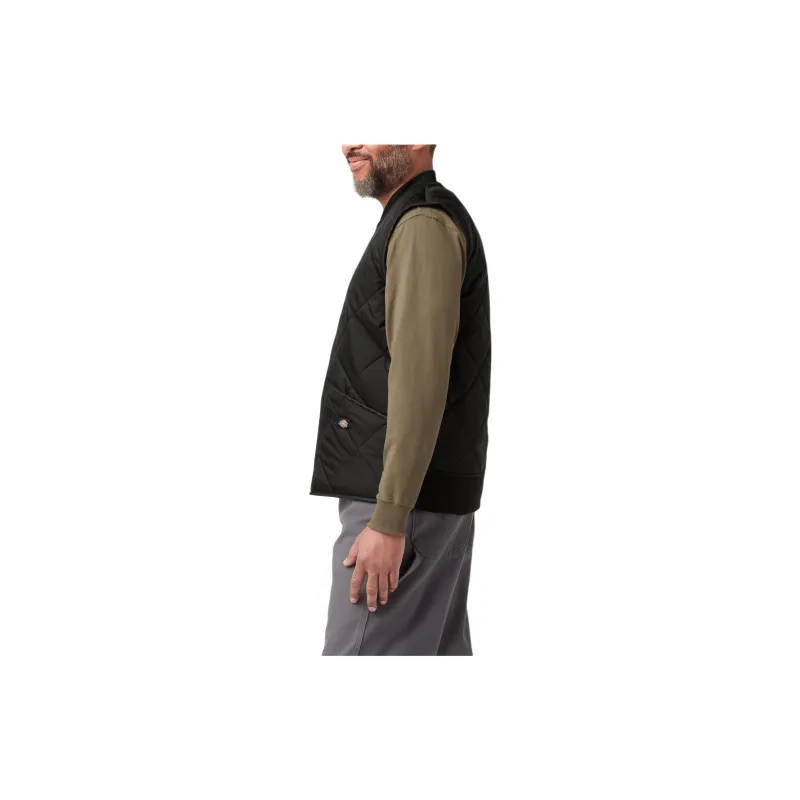 Dickies Diamond Quilted Vest Vest Men's Black-3