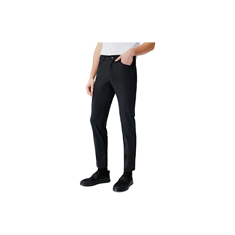 Biyin Leufen Casual Pants Men's Black-2